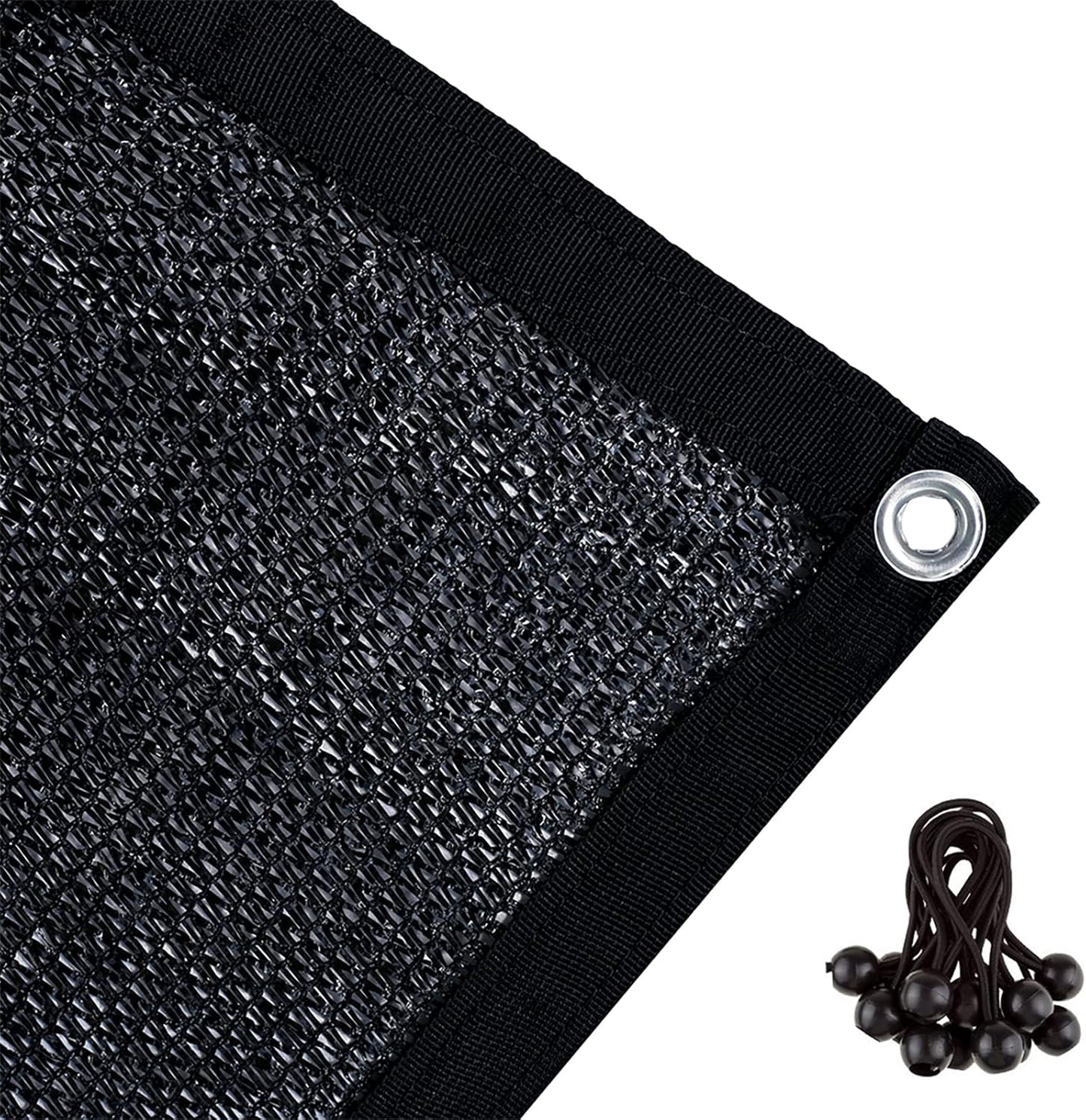 Agfabric 70% 12X 16ft Sunblock Shade Cloth with Grommets for Garden Patio, Black