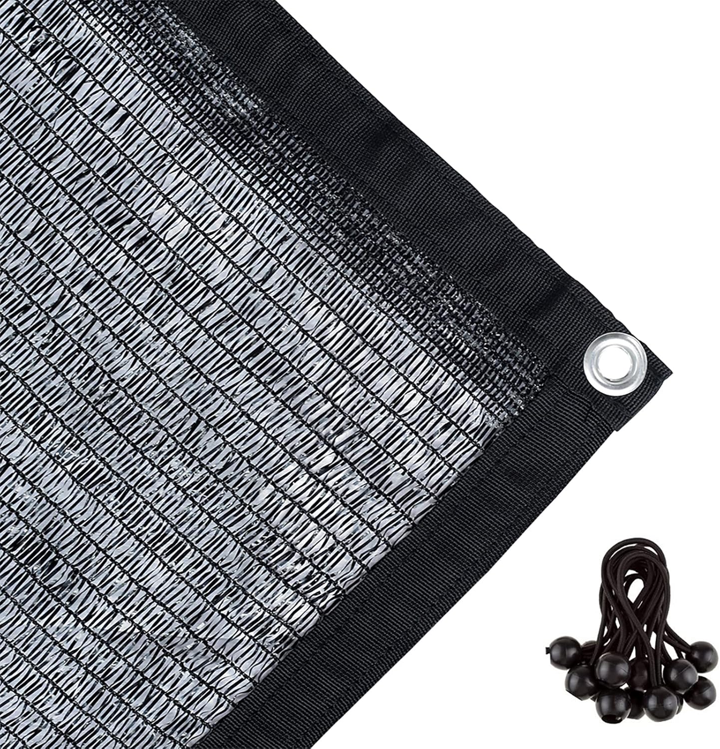 Agfabric 6x12ft Shade Cloth 40% Garden Shades Shade Cloth with Grommets for Garden Patio, Black