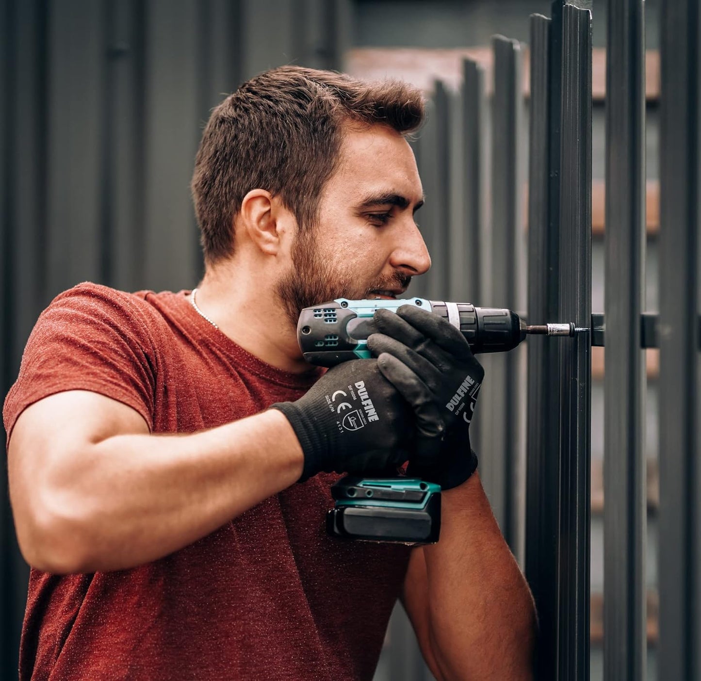 DULFINE Ultra-Thin PU Coated Work Gloves-60 Pairs,Excellent Grip,Nylon Shell Black Polyurethane Coated Safety Work Gloves, Knit Wrist Cuff,Ideal for Light Duty Work. (XX-Large)