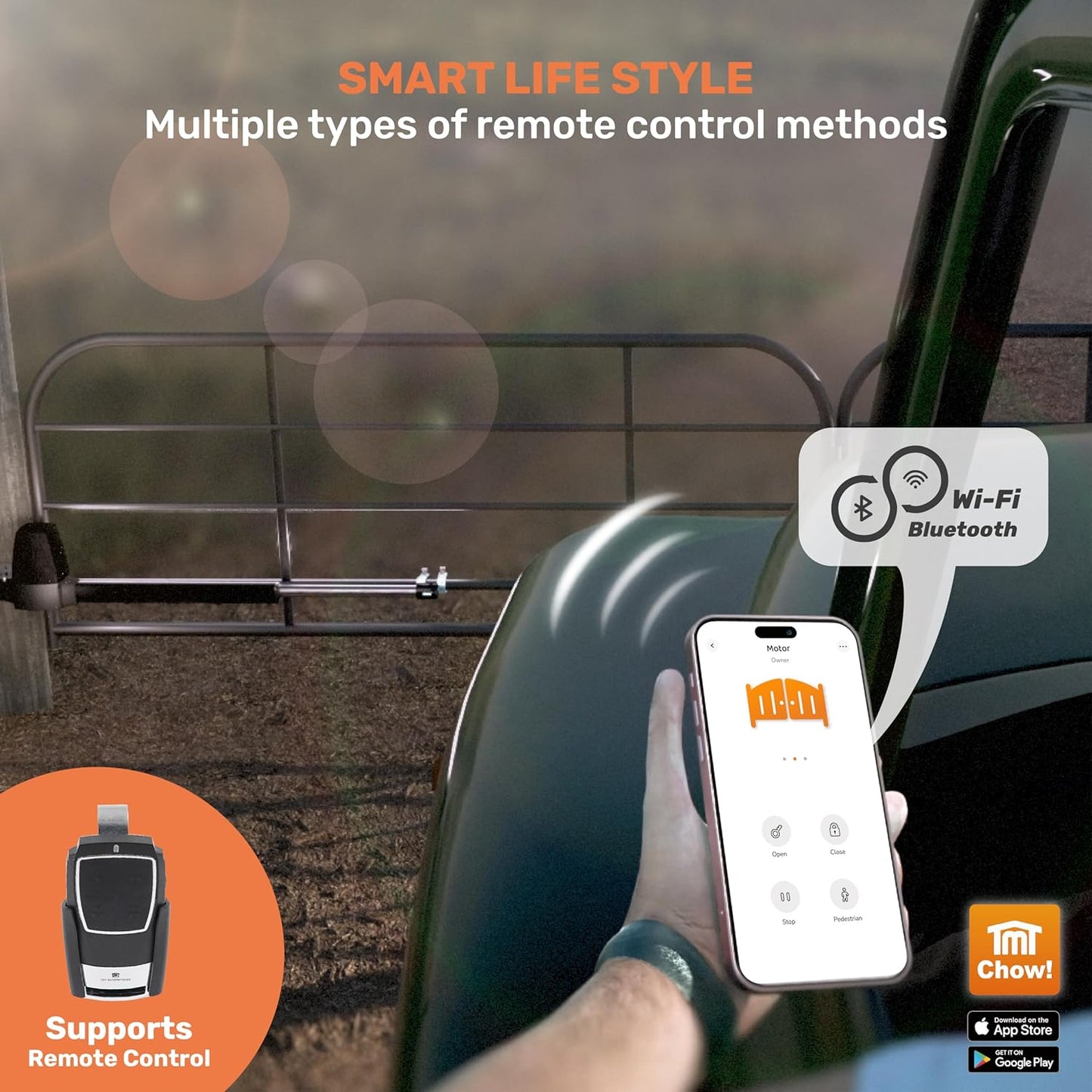 TMT Beagle Dual Automatic Gate Openers Up to 16ft and 800lb Heavy Duty Swing Gate, Gate Opener with Remote Control Kit, Electric Gate Opener for Driveway with Powerful Motor (APP Compatible)