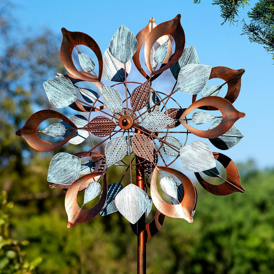 Wind Spinners Outdoor for Yard and Garden, Metal Large Wind Spinner & Sculptures 84 Inch, Garden Spinner Windmills for Yard Decor Gifts for Family Friends