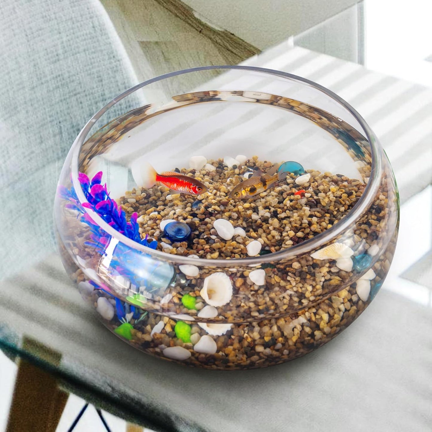 Aquarium Gravel 20 lbs, 2-4mm Fish Tank Gravel, Succulent Cactus Pea Gravel for Indoor Plants, River Rocks for Gardening, Flower Pots, Vase Fillers, Garden Landscaping