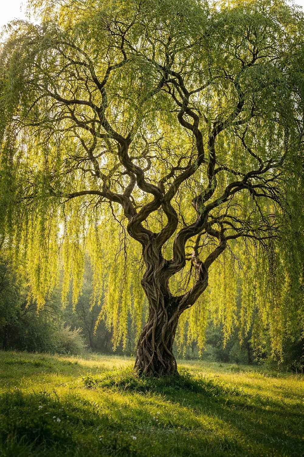 4 Curly Willow Tree Cuttings for Planting - Fast Growing Trees for Privacy or Shade - Unique Naturally Curly Branches - Grow 4 Corkscrew Willow Trees