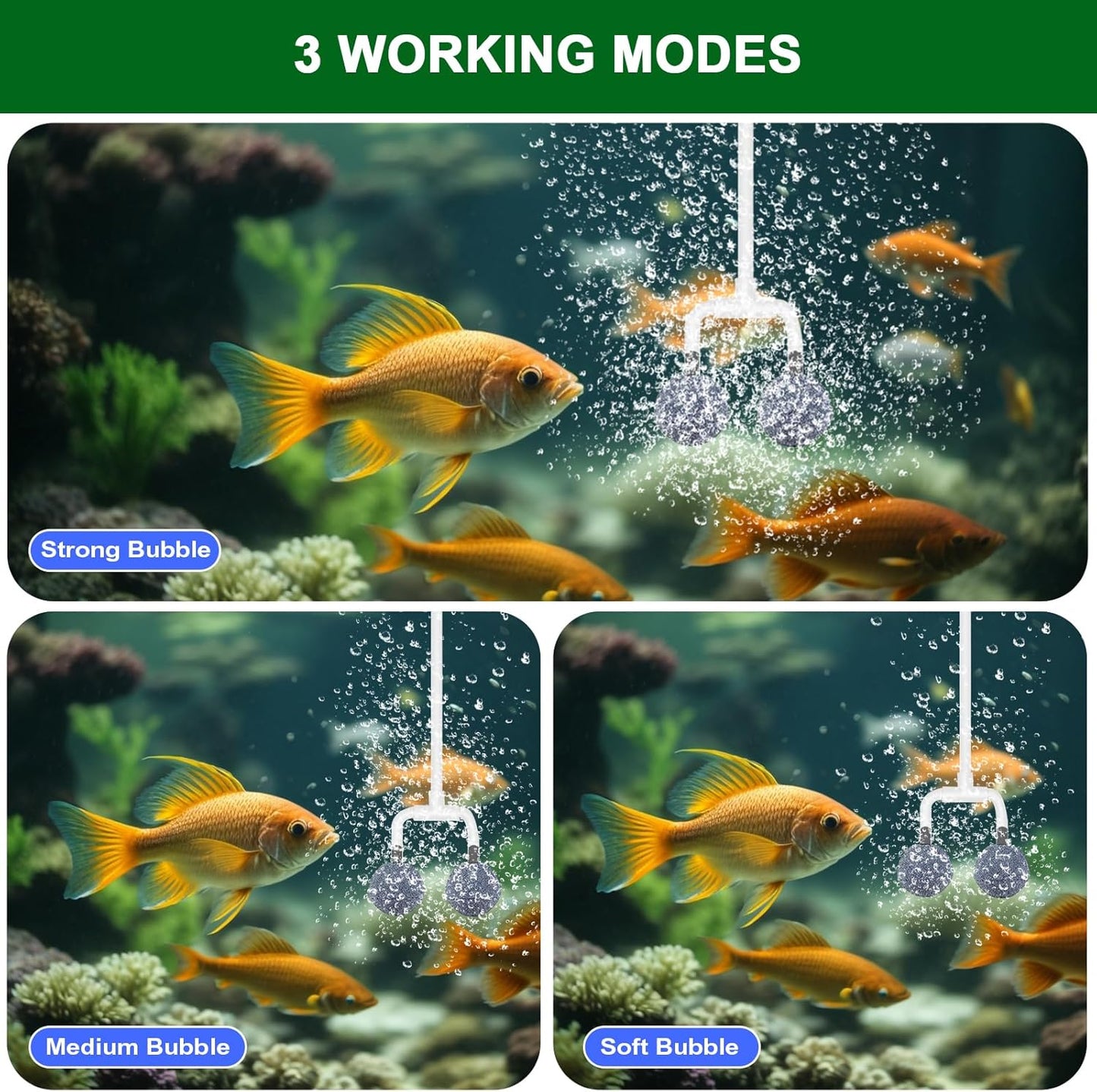 Upgraded Digital Display Solar Pond Aerator, 3 Working Modes(Low/Med/High) Solar Aerator for Outdoor Ponds with Timing Function, Solar Air Pump with Bubble Regulator for Small Ponds, Fish Tanks