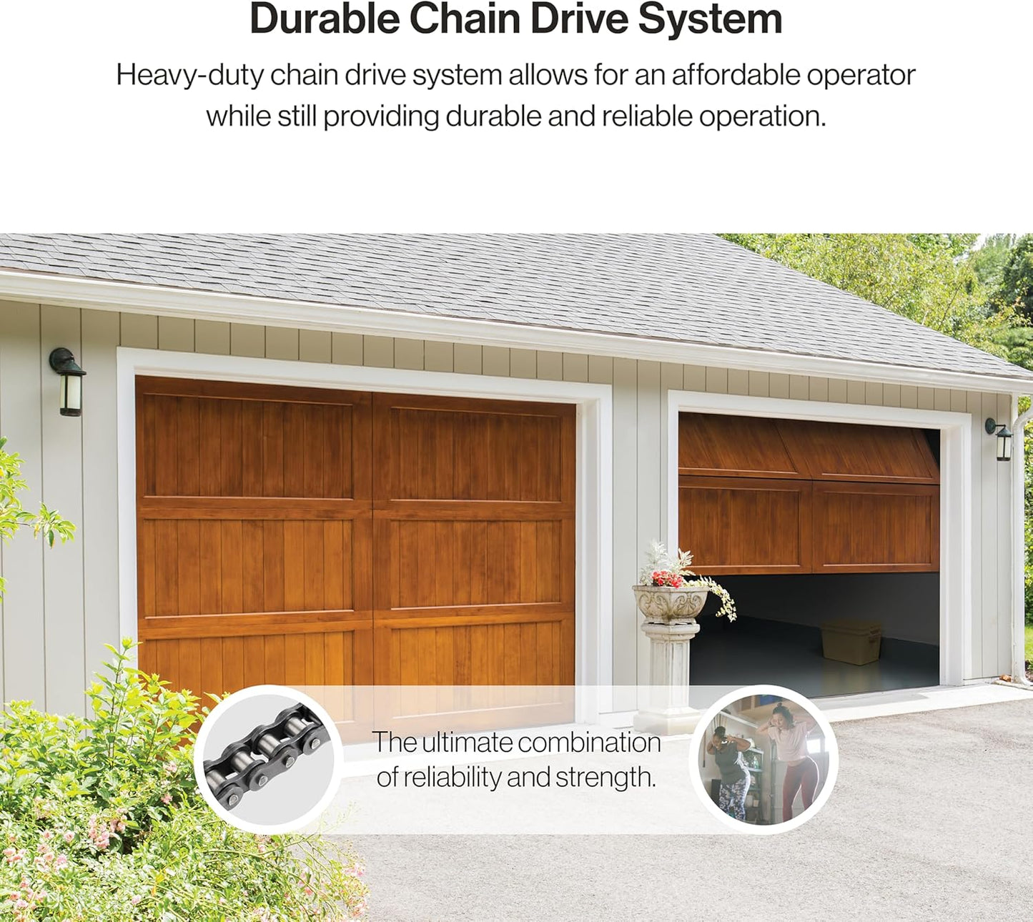 Genie Chain Drive 550 Garage Door Opener, Heavy Duty Chain Drive Opener, Model 2035-TKO