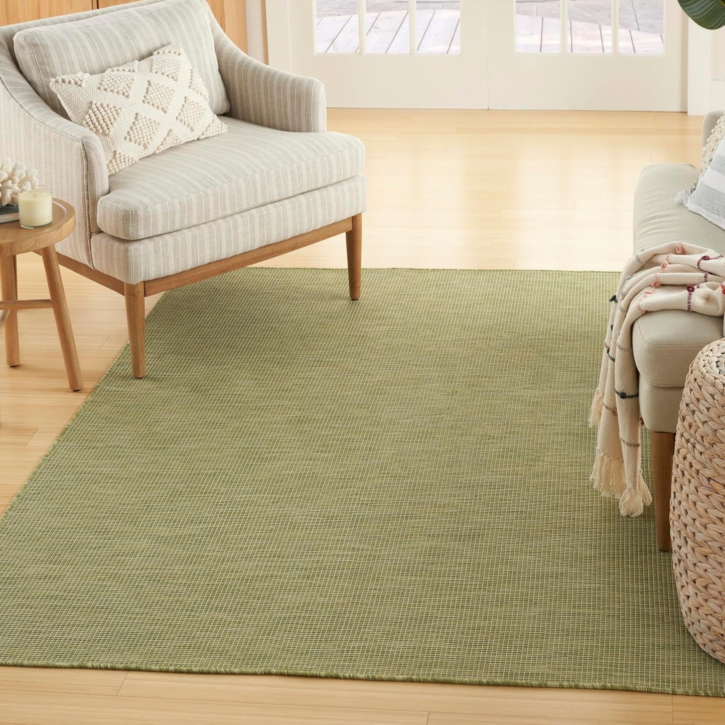 Nourison Home Home Positano 8' x 10' Fabric Green Area Rug