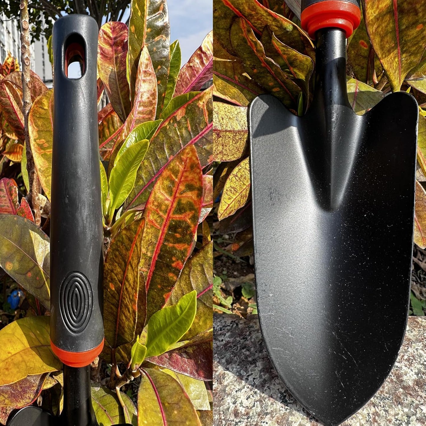 Garden Trowel, Bend-Proof Stainless Steel Hand Shovel with Comfort Grip, Heavy-Duty Digging Tool for Rocky Soil & Transplanting