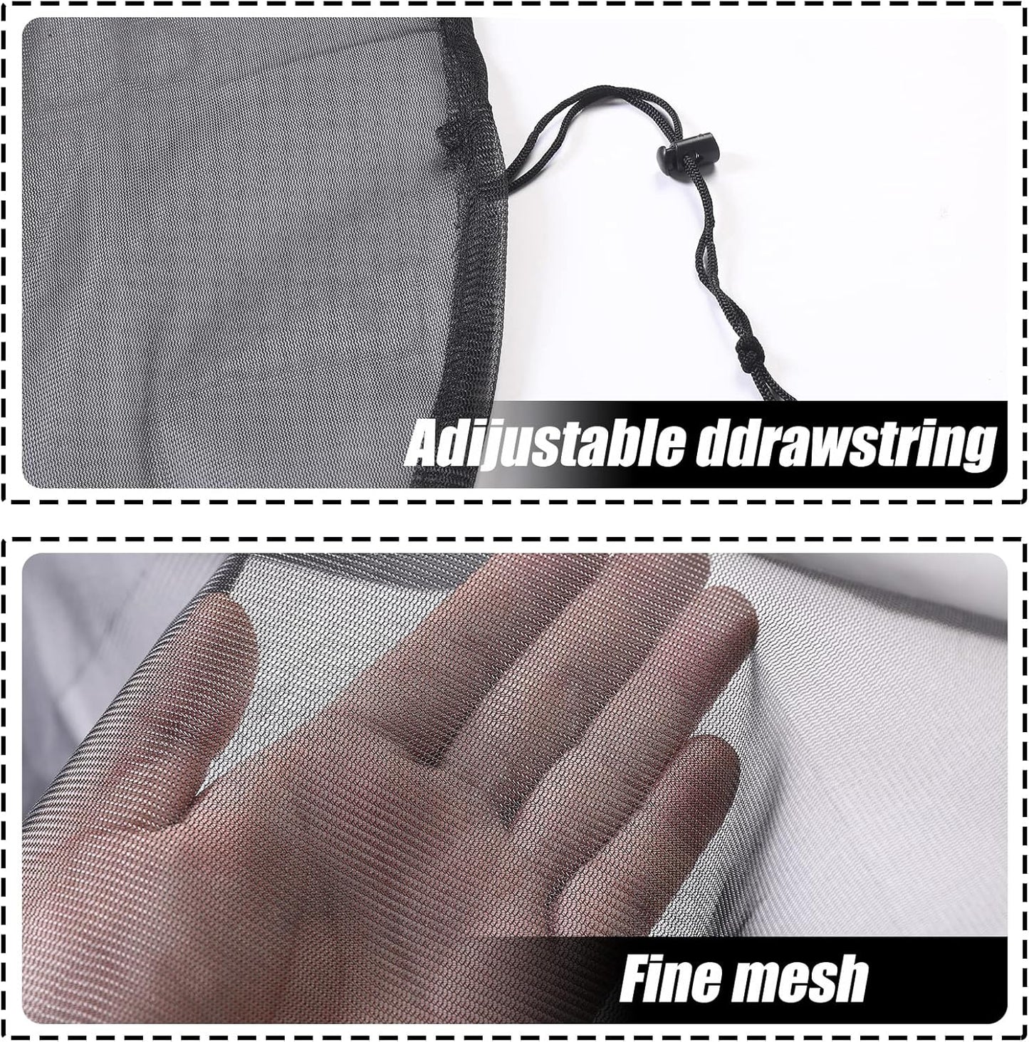 37.5 Inch Mesh Cover for Rain Barrel,Rain Bucket Leaf Filter Screen Cover,Pack of 2