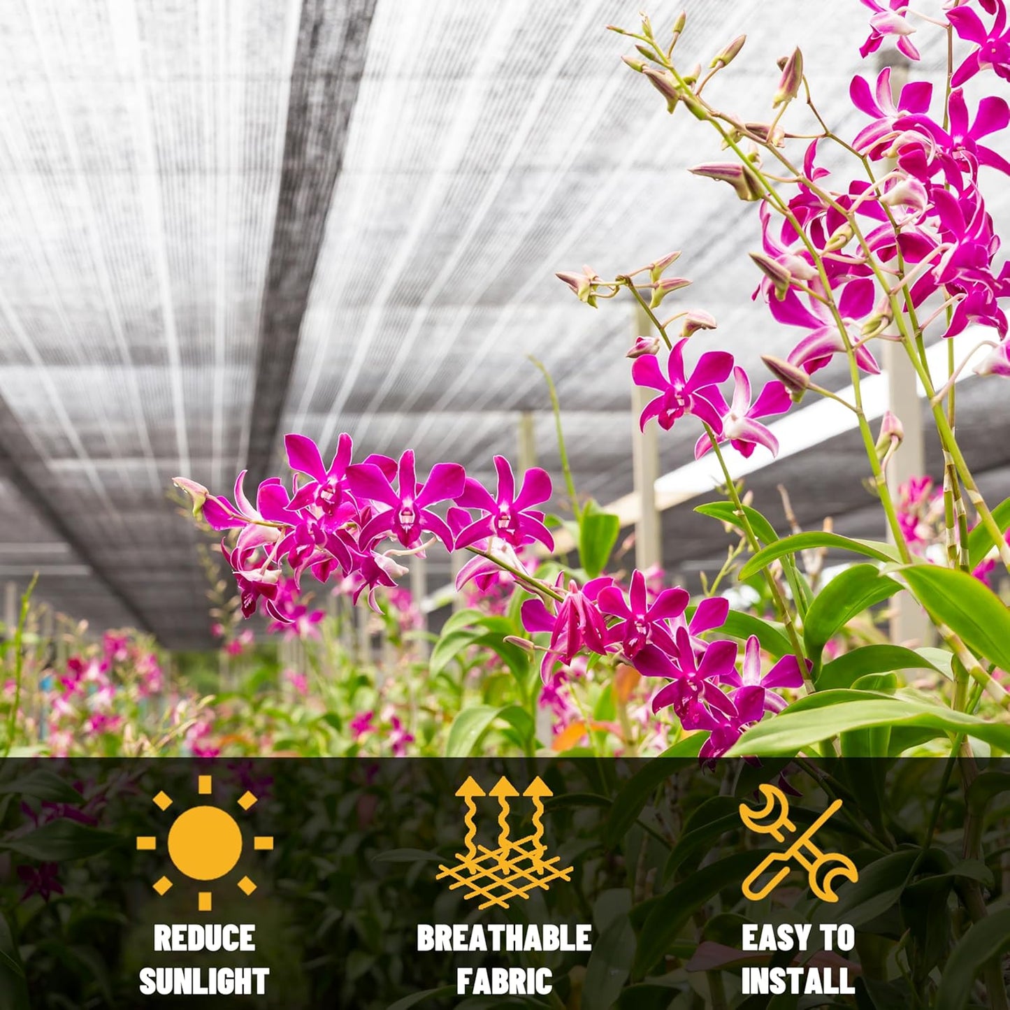 ShadeMart 50% Shade Cloth for Plant, Black 18FT x 98FT Custom Size Outdoor Shade Tarp, Shade Cover with Upgrade Grommets and Zip Ties, Netting Sunblock Net for Vegetables Flower Garden Greenhouse