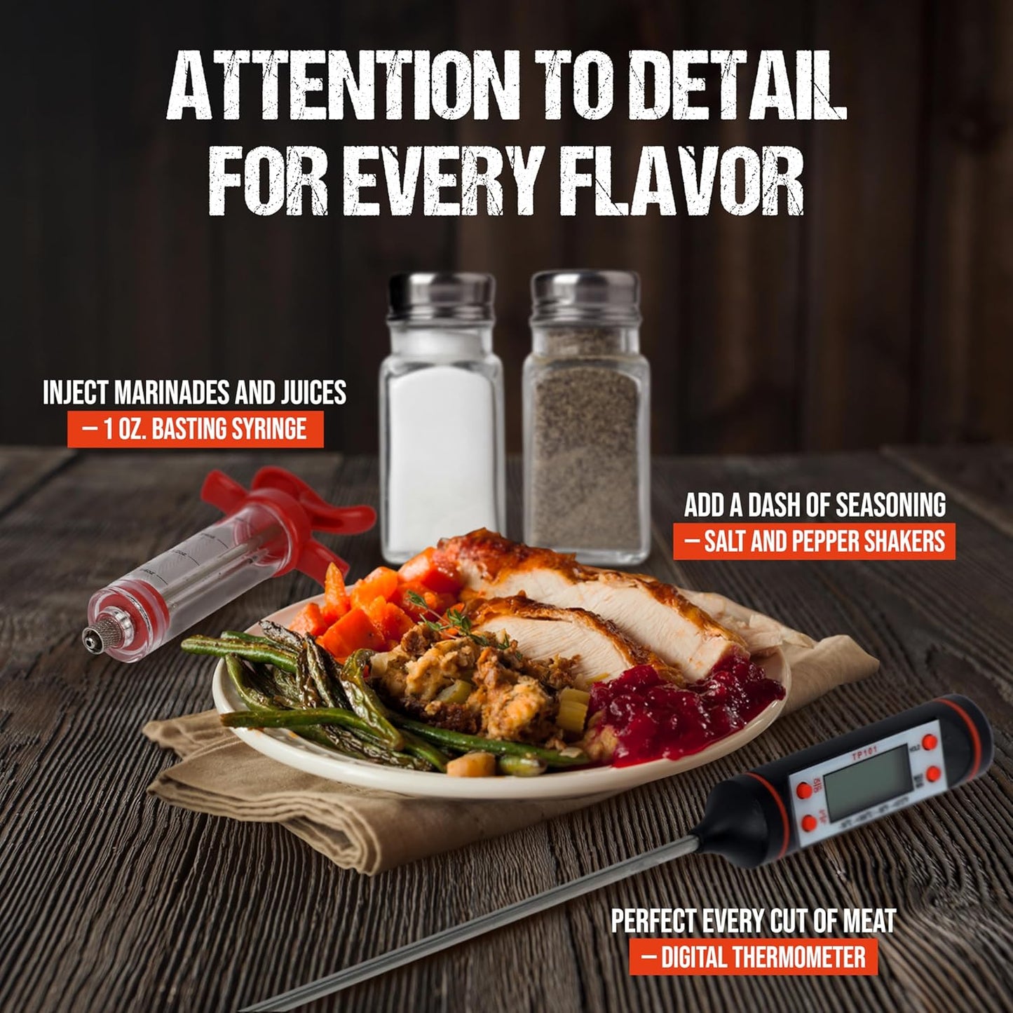 SpartaSake BBQ Grilling Accessories - Stainless Steel Barbecue Grill Tools Accessories kit Spatula Thermometer Tongs for Blackstone Griddle Outdoor Camping-Grill Set Gifts for dad Men Women(24 pcs)