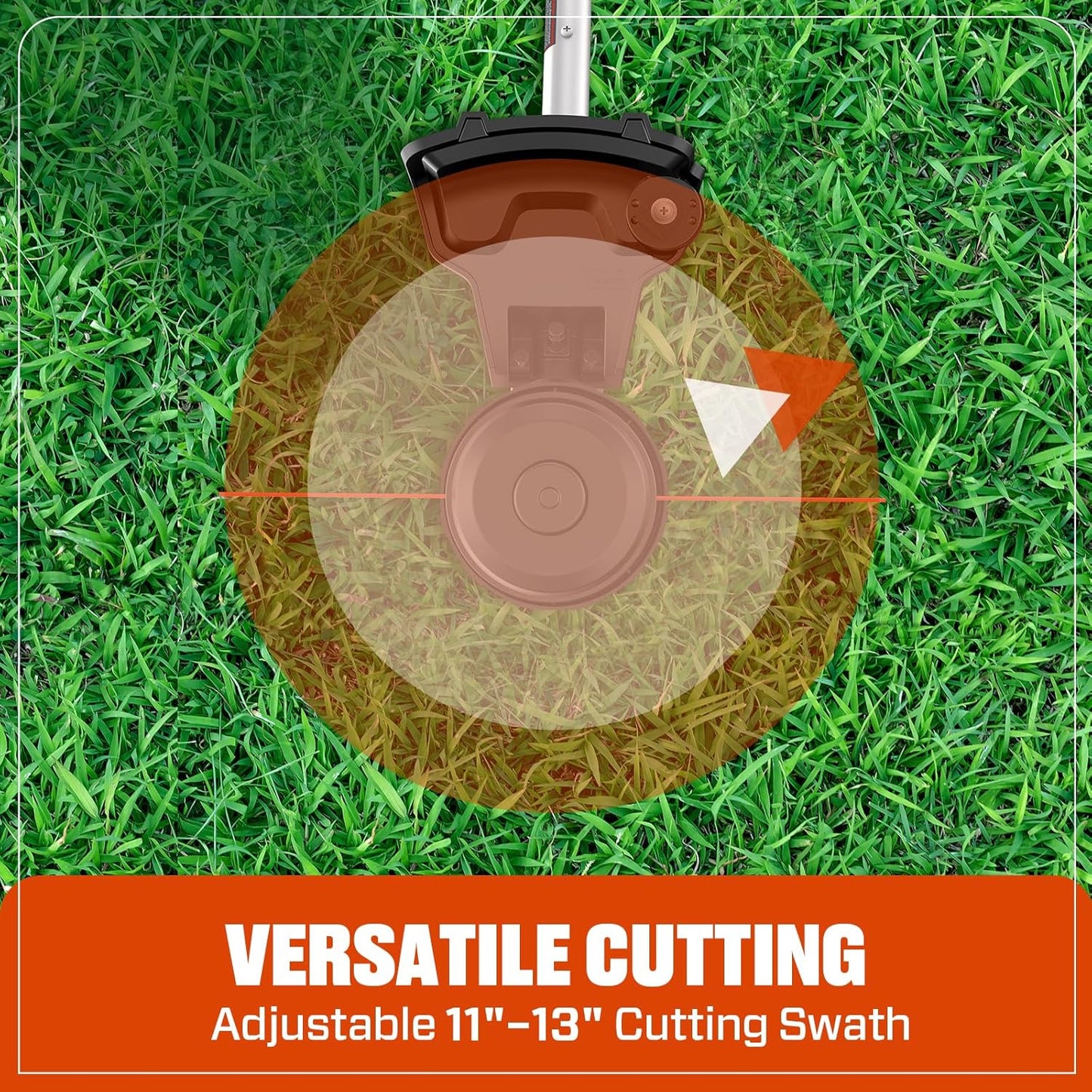 SENIX X5 58V MAX* 2-Piece Cordless Yard Tool Combo Kit with 11“/13" Brushless String Trimmer Weed Wacker,520CFM 3-Speed Leaf Blower,Includes 2.5Ah Battery & Charger (S5K2B1-01)