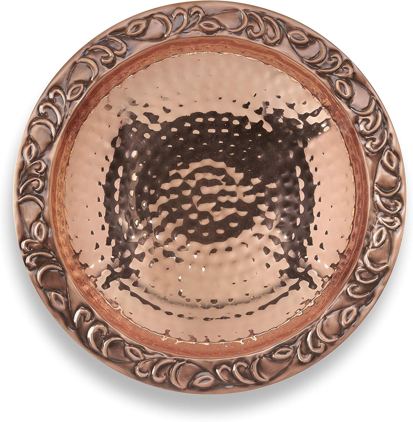 Good Directions Polished Copper Bird Bath with Fountain on Garden Pole 13"