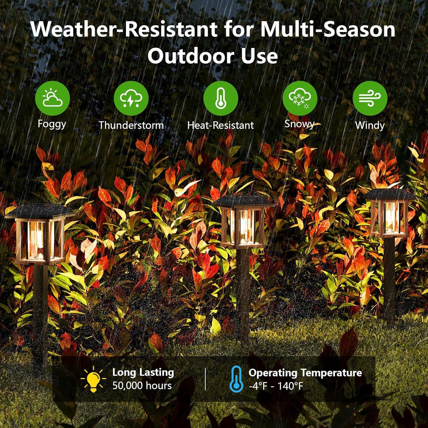 XMCOSY+ Vintage Solar Pathway Lights Outdoor 4 Pack – Warm White Seeded Glass Garden Lights, Waterproof Solar Landscape Lighting for Walkway Yard Patio Driveway & Farmhouse Decor