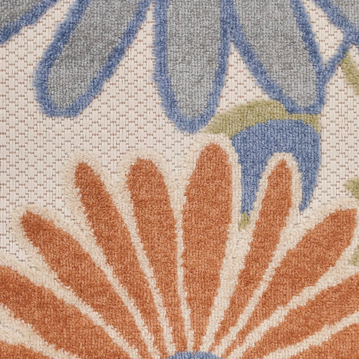 Nourison Home Aloha Beige Multicolor 2' x 6' Area Rug - Easy Cleaning, Non Shedding, Bed Room, Living Room, Dining Room, Kitchen (6' Runner)