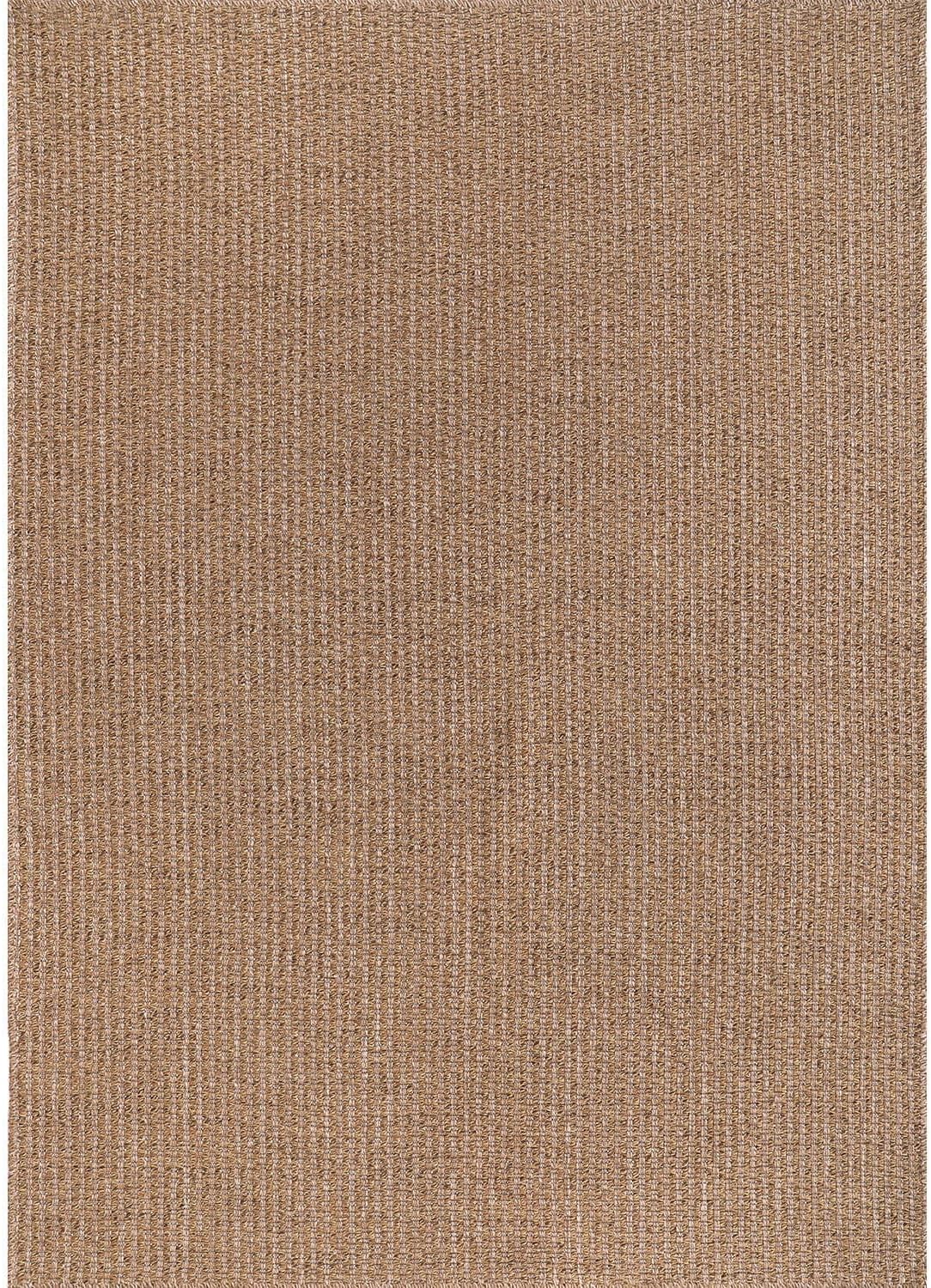 Easy Jute Rug 4x6 Indoor Outdoor Natural Rugs Solid Fiber Rug Woven Area Rug Boho Easy Clean Inside Carpet for Living Room Bedroom Dining Room Hallway or Outdoor Patio Porch (4 X 6 Natural)