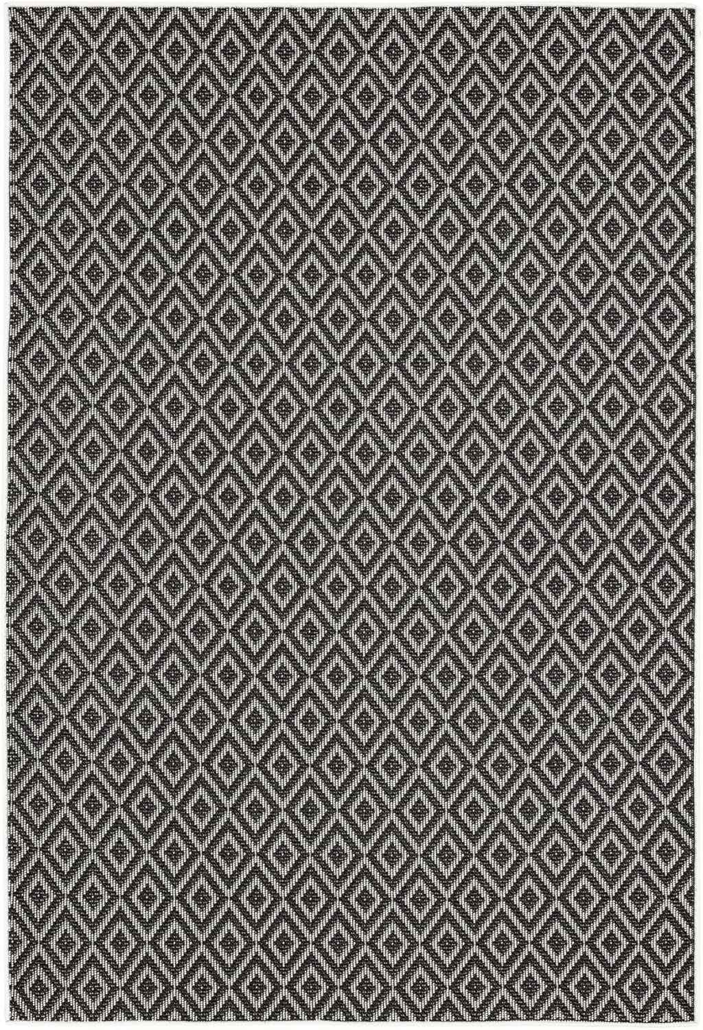Home Dynamix Tripoli Lydia Modern Indoor/Outdoor Area Rug, Charcoal/Cream, 3'7"x5'2" Rectangle