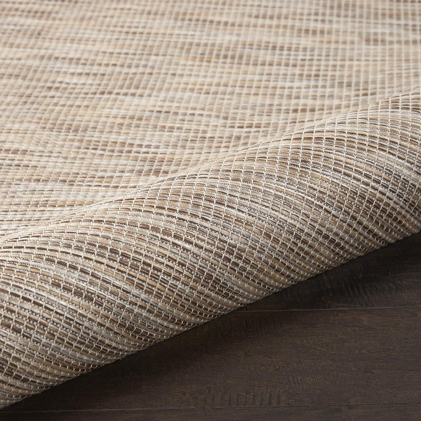 Nourison Positano Indoor/Outdoor Beige 2'2" x 10' Area Rug, Easy Cleaning, Non Shedding, Bed Room, Living Room, Dining Room, Backyard, Deck, Patio (2x10)