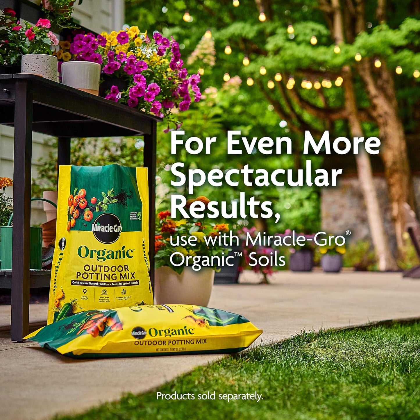 Miracle-Gro Organic All Purpose Plant Food - Garden Fertilizer for Outdoor Vegetables, Flowers, Container and In-Ground Plants, Feeds up to 3 Months, OMRI Listed, 3 lb. (2-Pack)