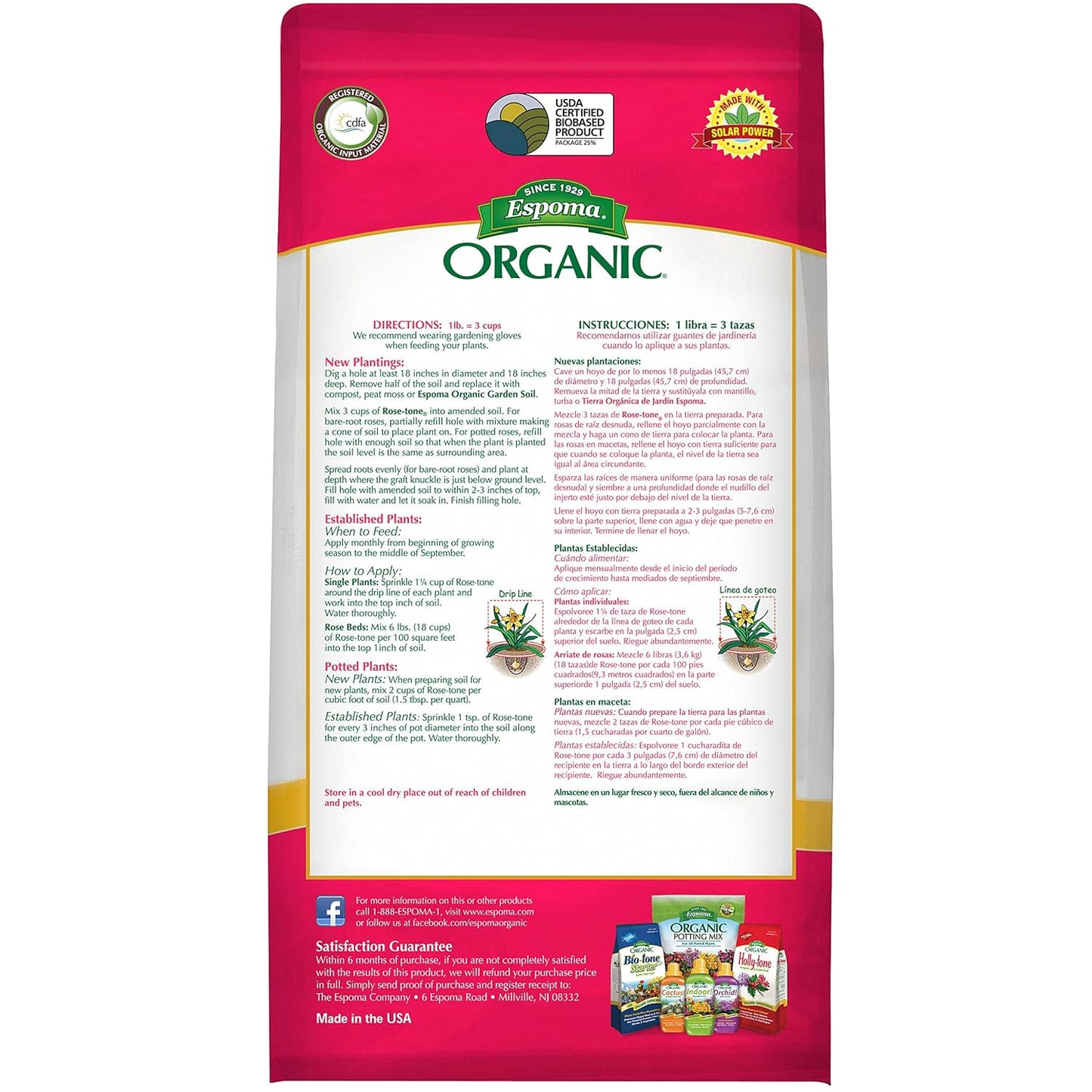 Espoma Organic Tomato-Tone 3-4-6 with 8% Calcium. Organic Fertilizer for All Types of Tomatoes and Vegetables. Promotes Flower and Fruit Production. 4 lb. Bag - Pack of 2