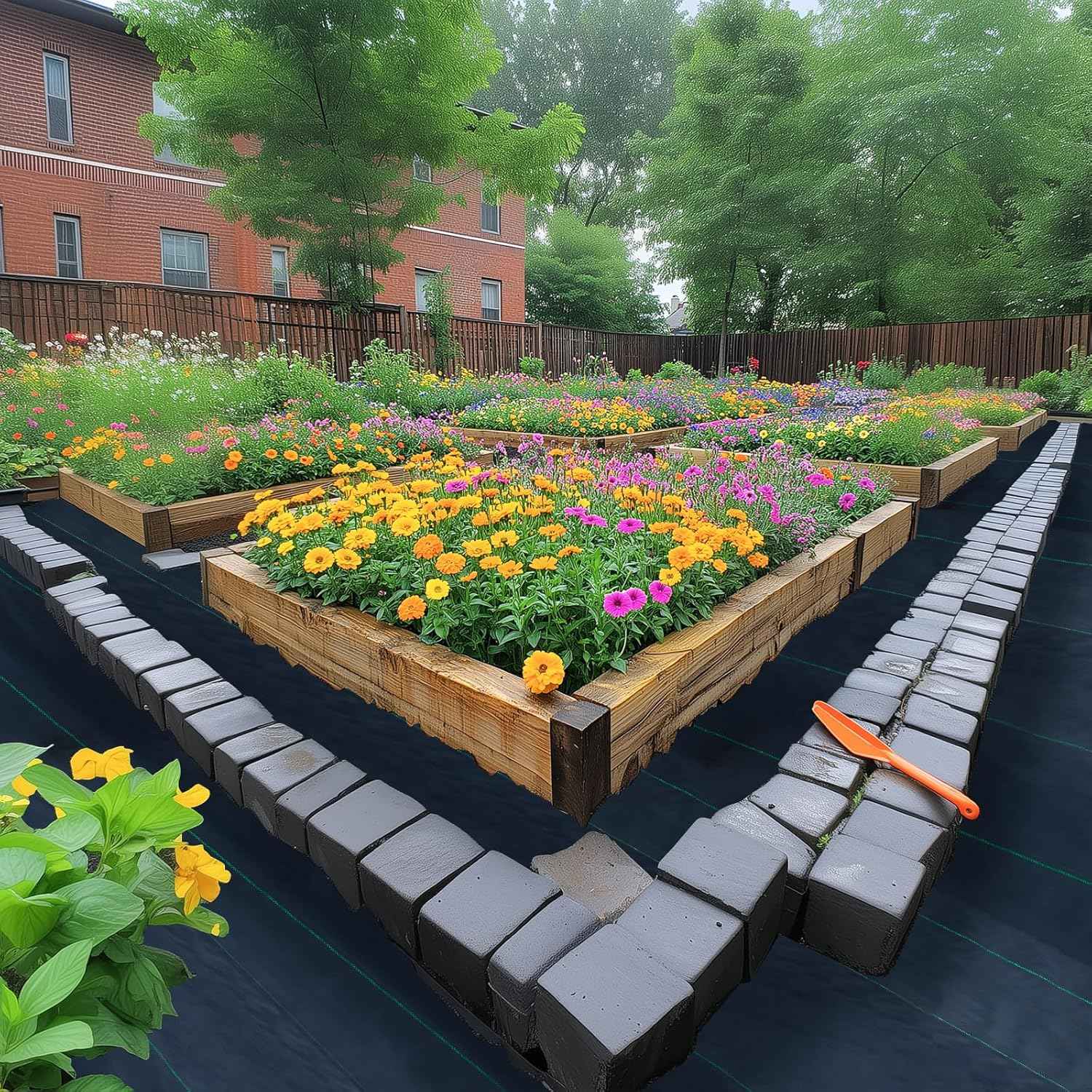 4ft x 300ft Weed Barrier Landscape Fabric Heavy Duty Premium Weed Control Fabric Durable & Eco-Friendly Weed Block Gardening Mat Landscaping Fabric