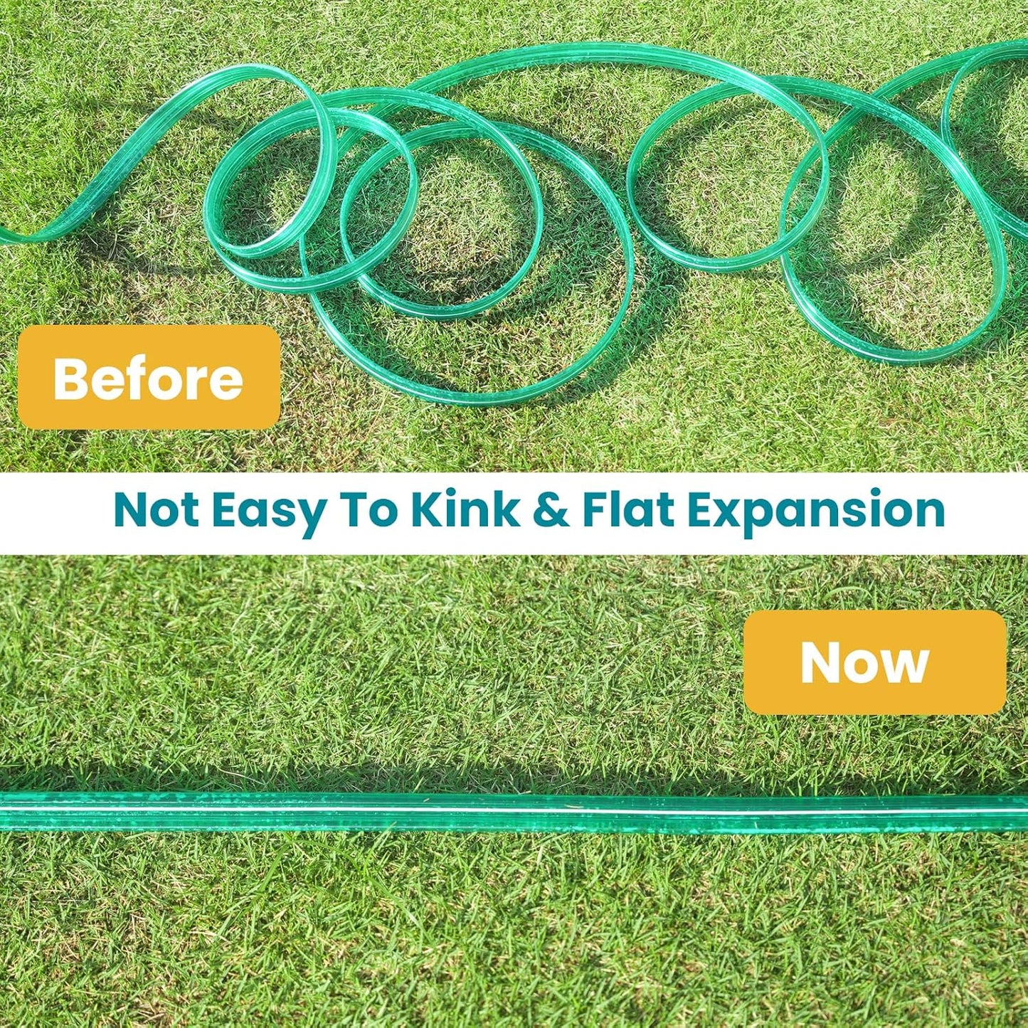 Sprinkler Soaker Hose 30 ft for Garden, Watering Hose with Holes, High-Efficiency Sprinklers Drip System for Lawn and Garden