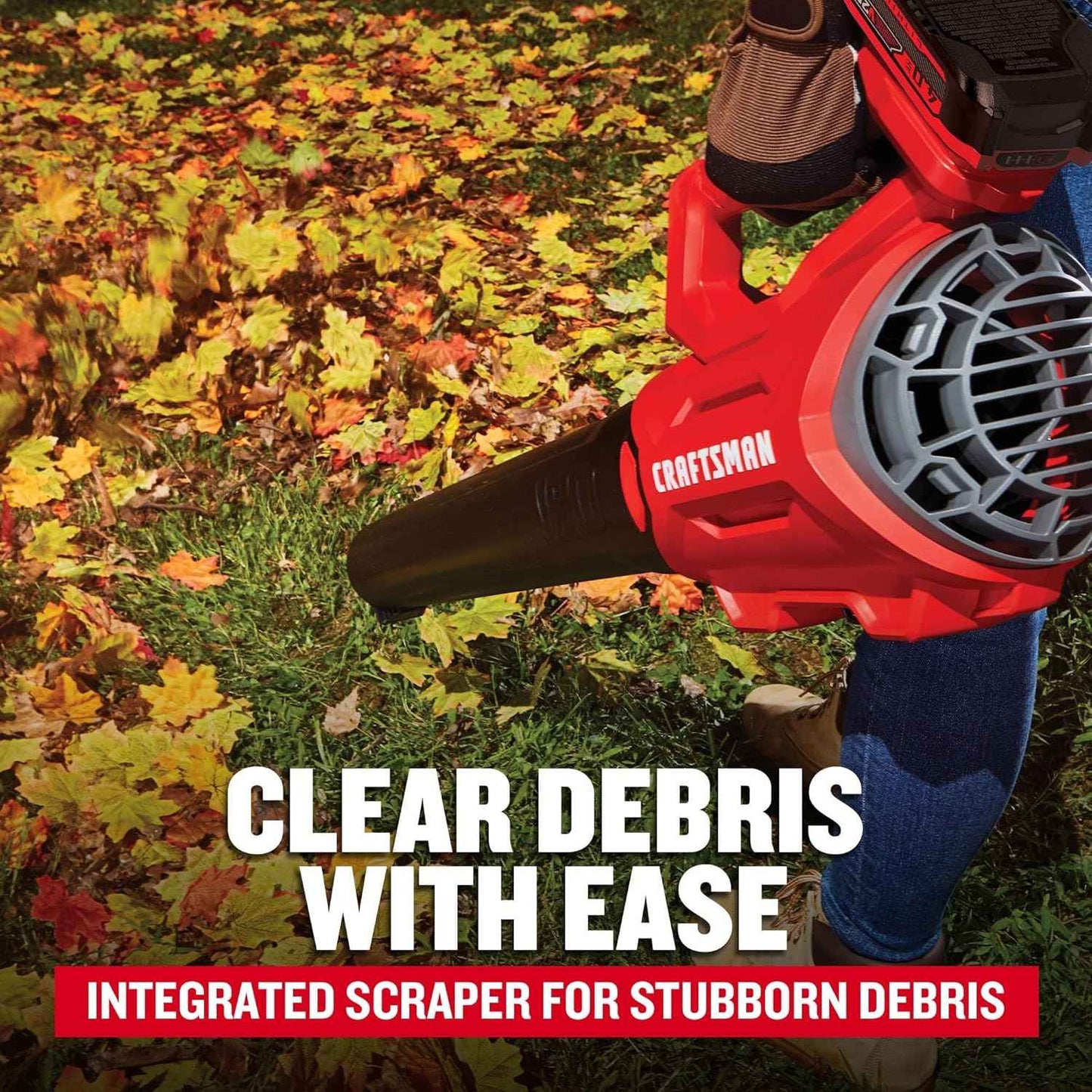 CRAFTSMAN V20 Cordless Axial Leaf Blower Kit with 4.0 Ah Battery and Charger (CMCBL700M1) (Renewed)