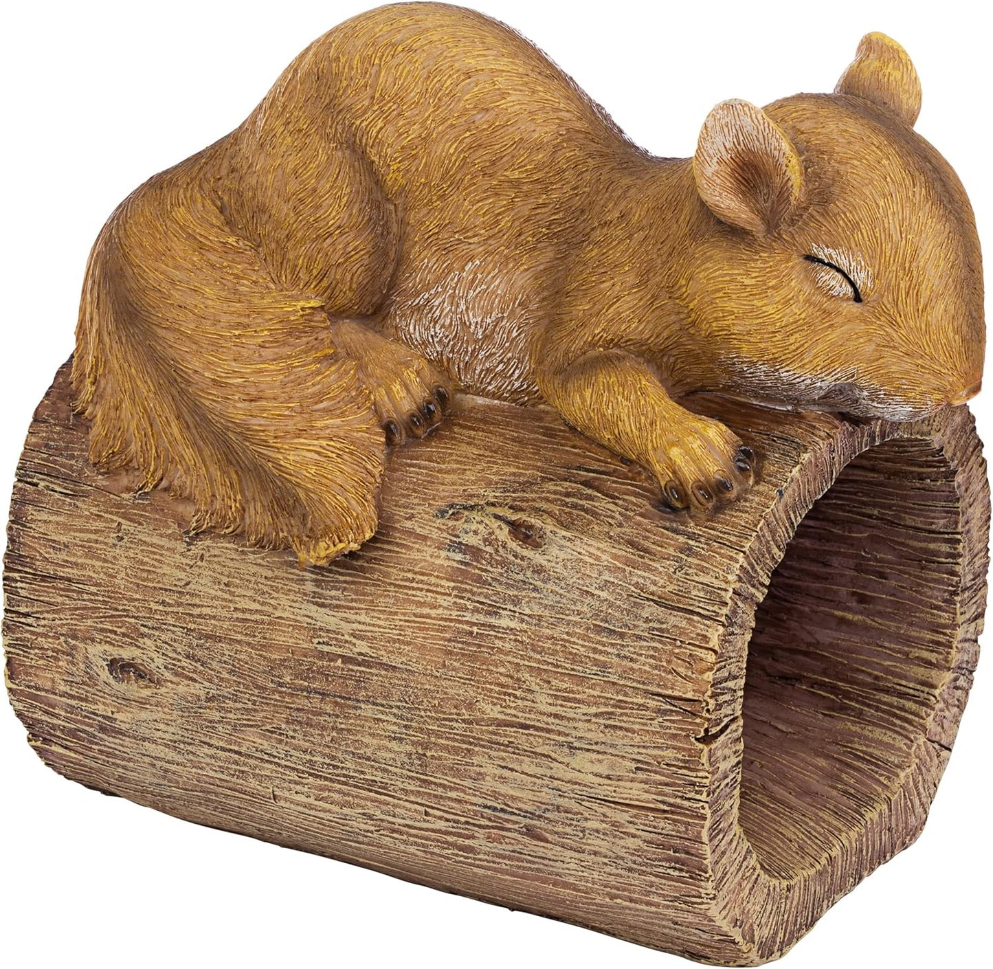 Jolly the Squirrel Gutter Guardian Downspout Statue