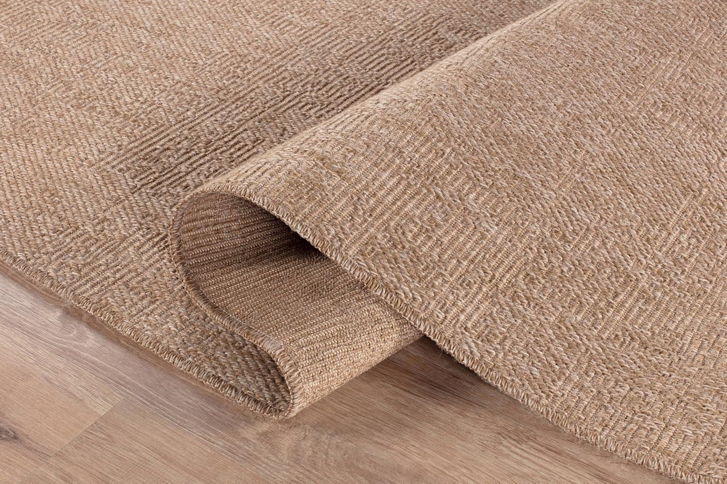 Washable Easy Jute Rug 6x9, Indoor Outdoor Rugs Natural Color Farmhouse Area Rugs for Living Room, Kitchen Rug High Traffic Area, Easy to Clean Solid Boho Woven Design Outside Carpet (6 X 9 Natural)