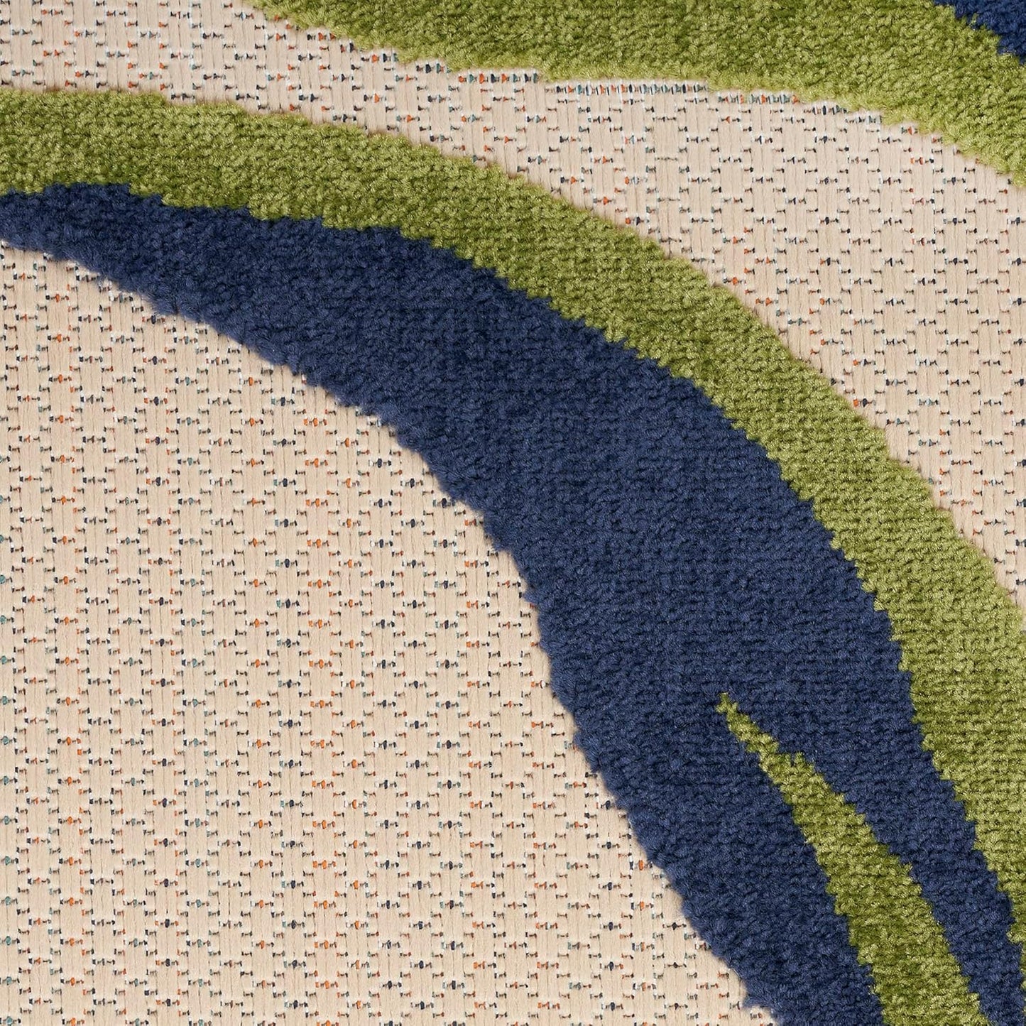 Nourison Home Aloha Outdoor Multicolor 2'3" x 10' Area Rug, Easy Cleaning, Non Shedding, Bed Room, Living Room, Dining Room, Deck, Backyard, Patio (2x10)