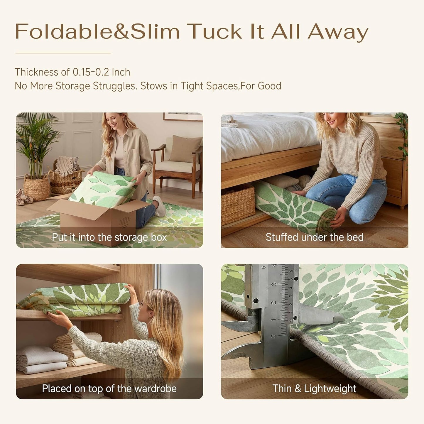 5x8 Indoor Outdoor Area Rug Washable Patio Rug Green Non Slip Non Shedding Waterproof Carpet for Living Room Bedroom Backyard Porch Camping RV Balcony Poolside