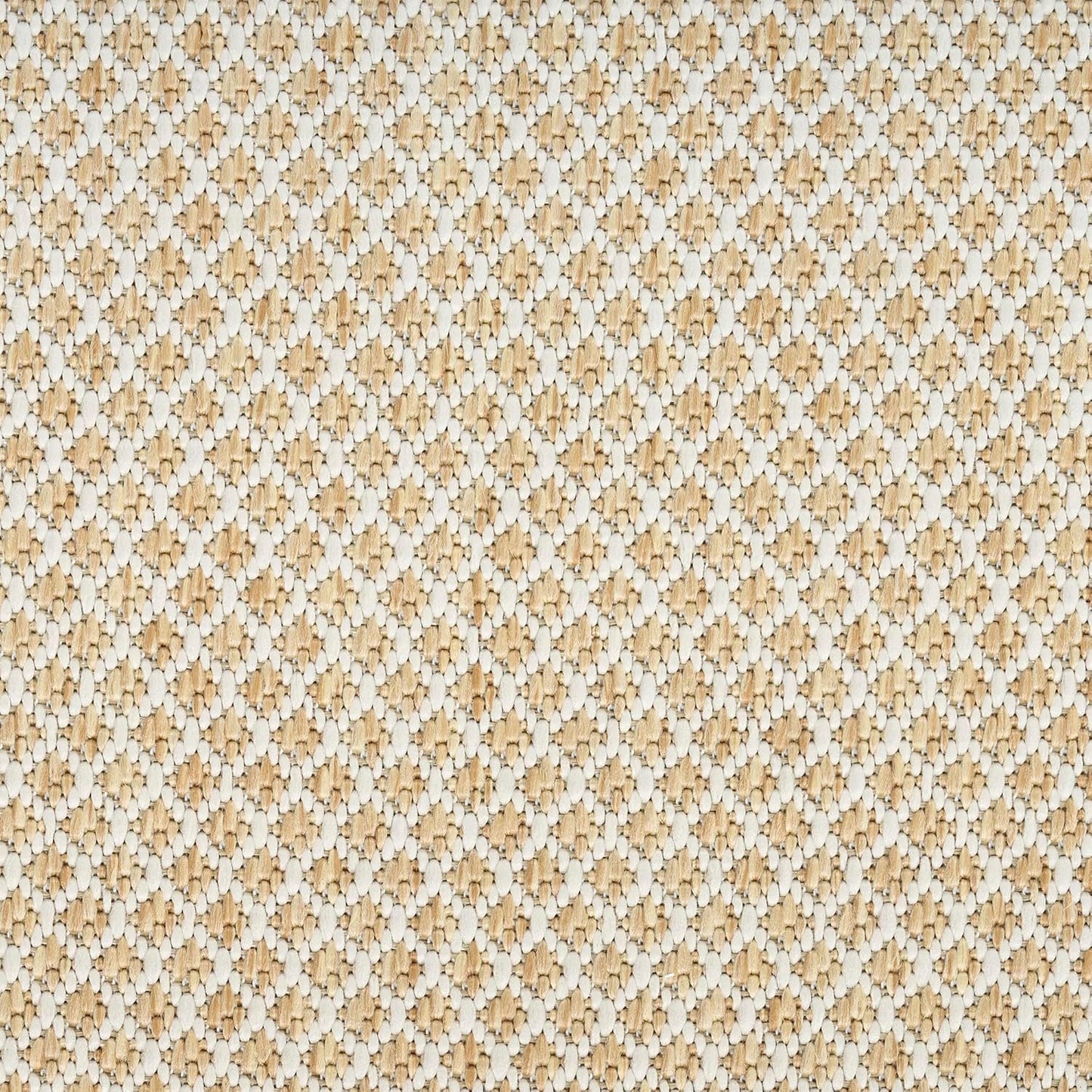 Nourison Home Courtyard Natural 2'2" x 8' Area Rug - Easy Clean, Non Shedding, Bed Room, Living Room, Dining Room, Kitchen (8' Runner)