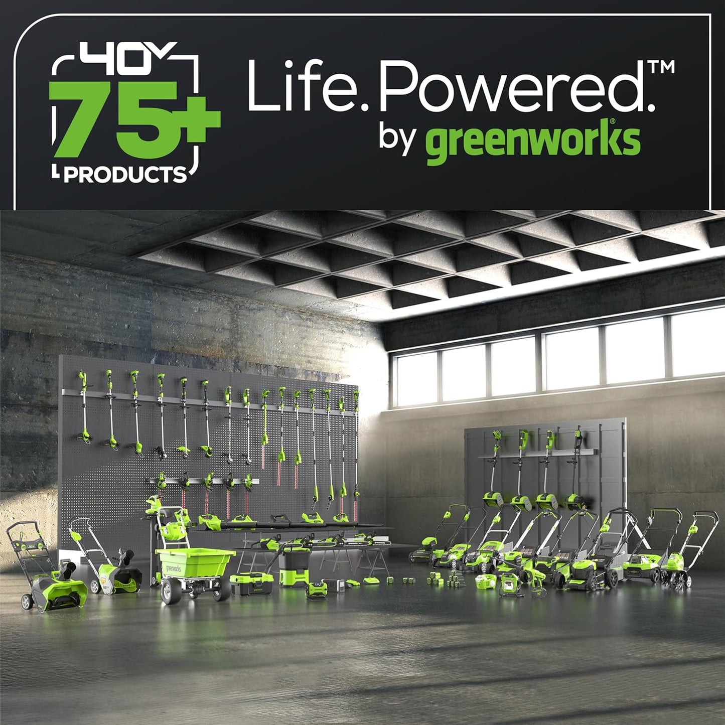 Greenworks 40V 13-Inch Cordless String Trimmer / Edger (Gen 2), Battery and Charger Not Included