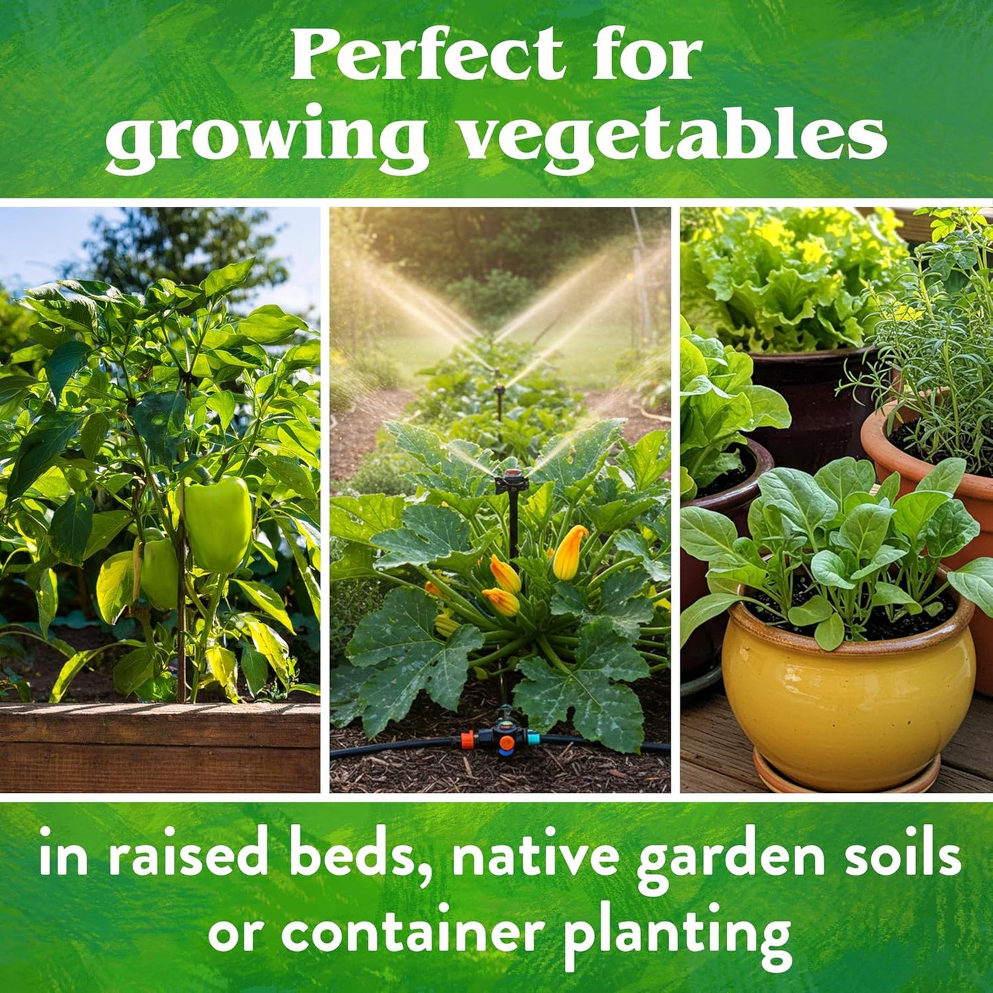 Down To Earth All Natural Fertilizers Organic Vegetable Garden - Plant Food for Vegetables, Herbs, Greens and Raised Beds 4-4-4, 5 lb