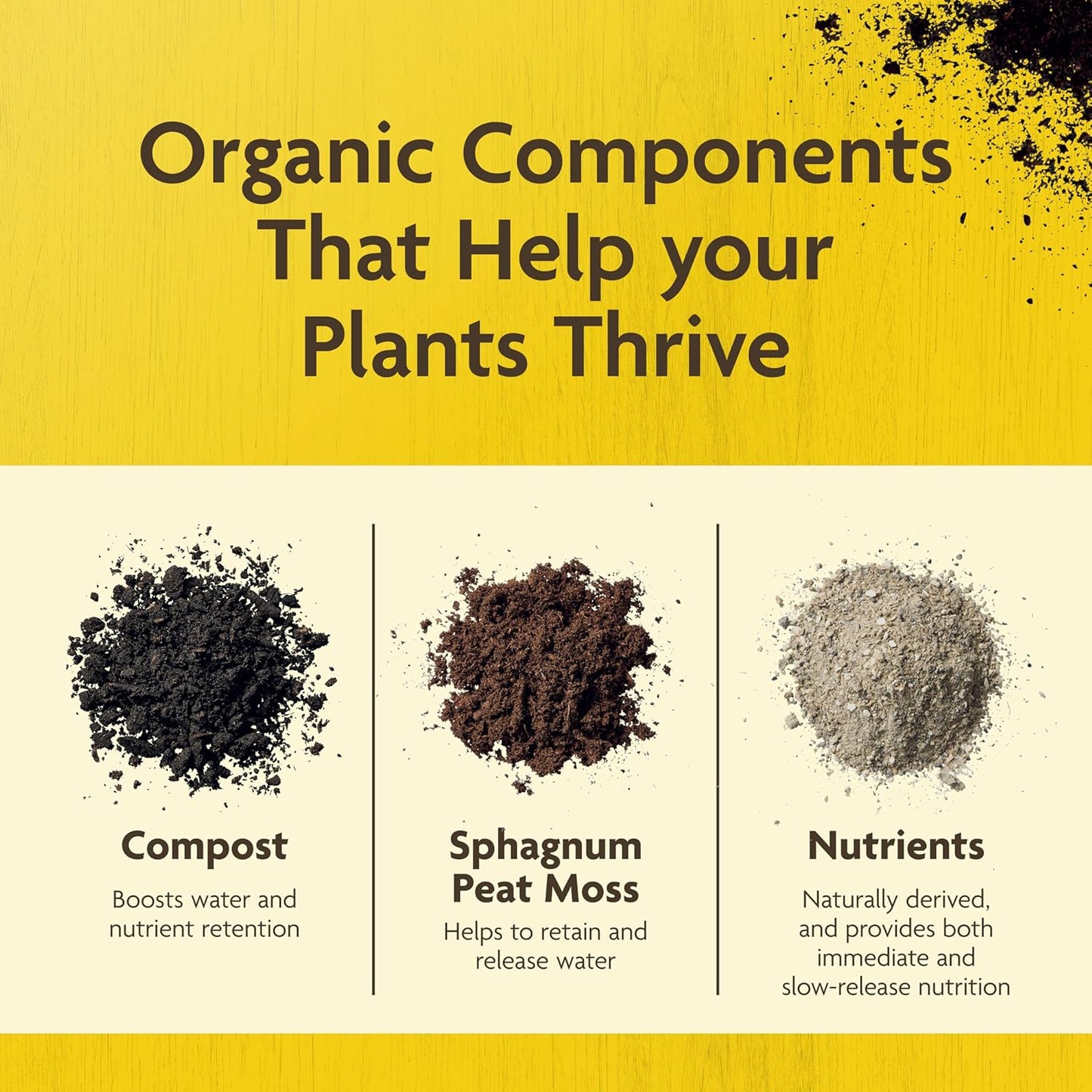 Miracle-Gro Organic Outdoor Potting Mix - Plant Soil for Outdoor Container Plants, Contains Quick-Release Natural Fertilizer, OMRI Listed, 16 qt. (2-Pack)