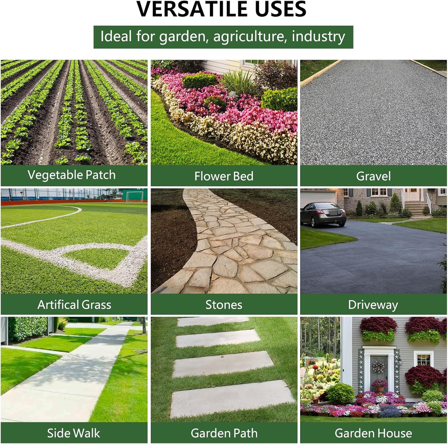 Broadfashion Woven Landscape Fabric 5.8oz, 3 x 300FT Weed Fabric Barrier, Double Layer, Garden Fabric Weed Barrier, Weed Control Fabric Ground Cover, Gardening Mat for Garden Beds, Landscaping