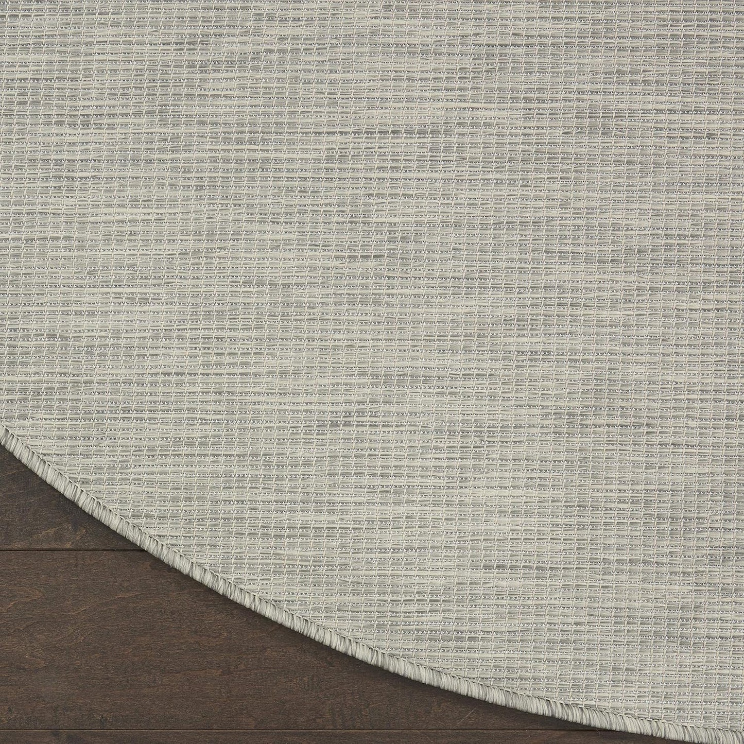 Nourison Home Positano 8' x Round Light Gray Fabric Modern Area Rug (8' Round)