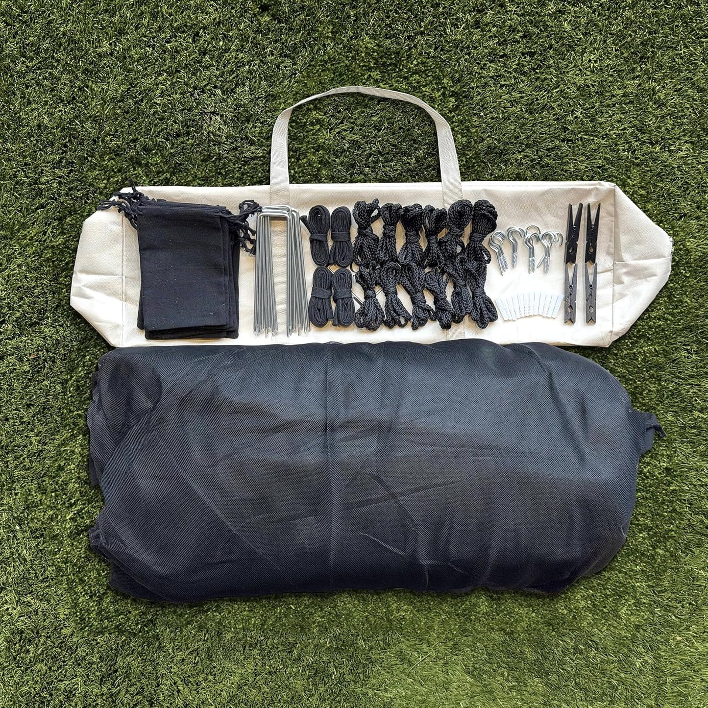 Mosquito Net for Patio 10 x 10 FT | Very Large Sizes & Fabric Designed for Outdoors | Insect House Screen Netting for Gazebo, Porch & Garden Terrace | Black Outside Canopy Bug Protection