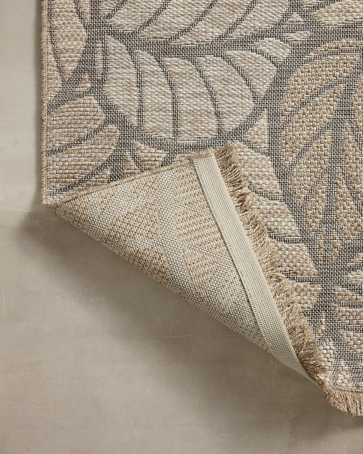 Loloi Dawn Collection Indoor/Outdoor DAW-05 Taupe 2'-3" x 10'-0" Runner Rug