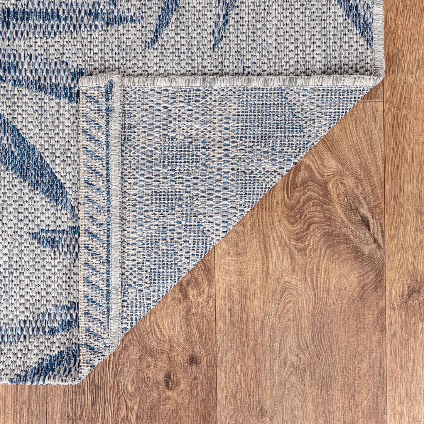 Keen Home Design Terrace Outdoor Round Rug - 5ft Round Washable Indoor/Outdoor Rug for Patio, Kitchen, Balcony, Beach, Garden, Deck and Porch, Size: 5'3" Round