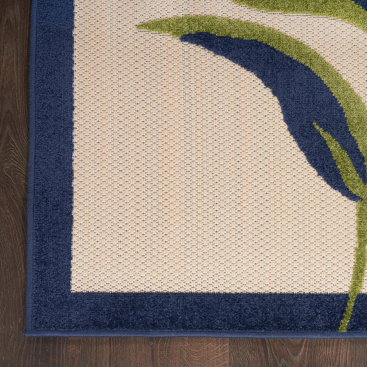 Nourison Home Aloha Outdoor Multicolor 2'3" x 8' Area Rug, Easy Cleaning, Non Shedding, Bed Room, Living Room, Dining Room, Deck, Backyard, Patio (2x8)