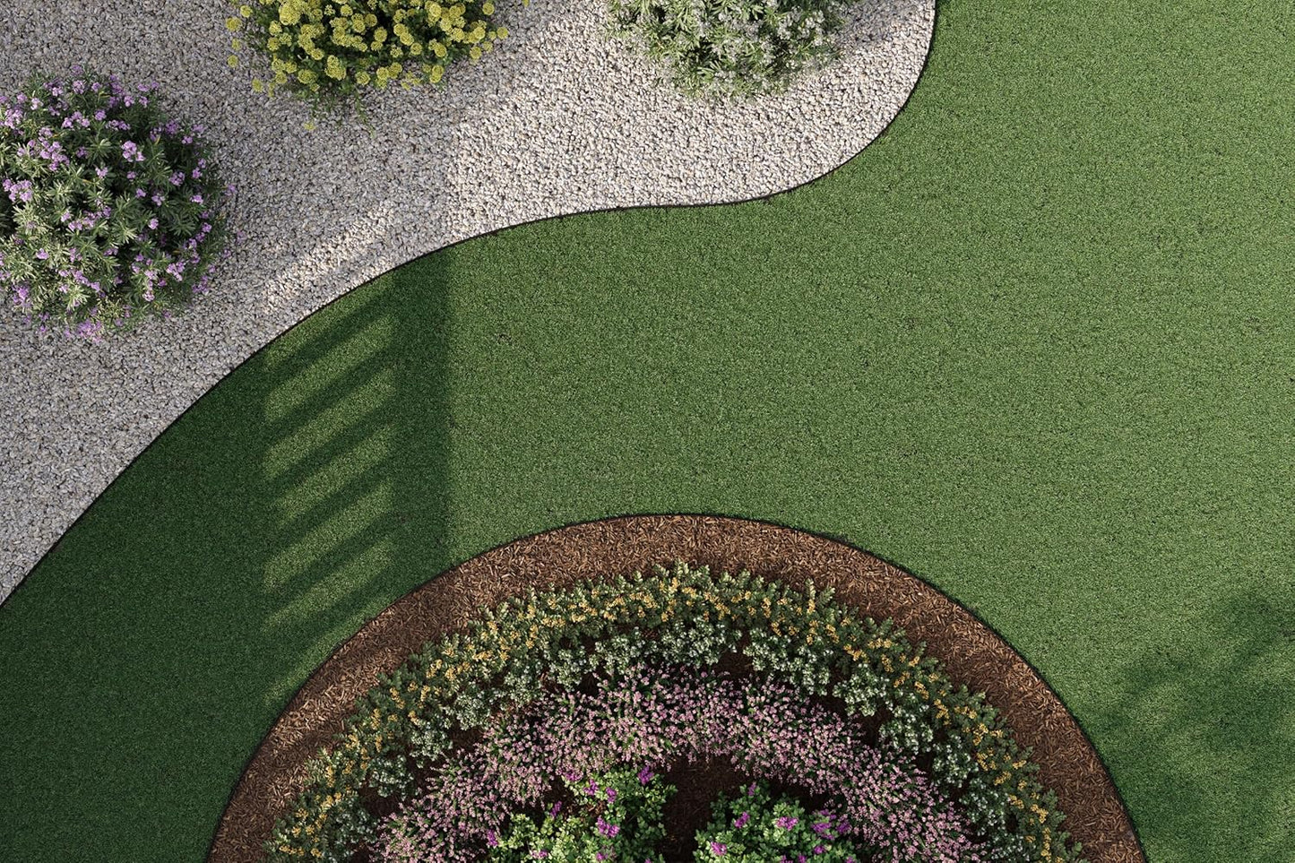 EasyFlex 4-Inch Composite Landscape Edging Kit, 40-Foot, Black