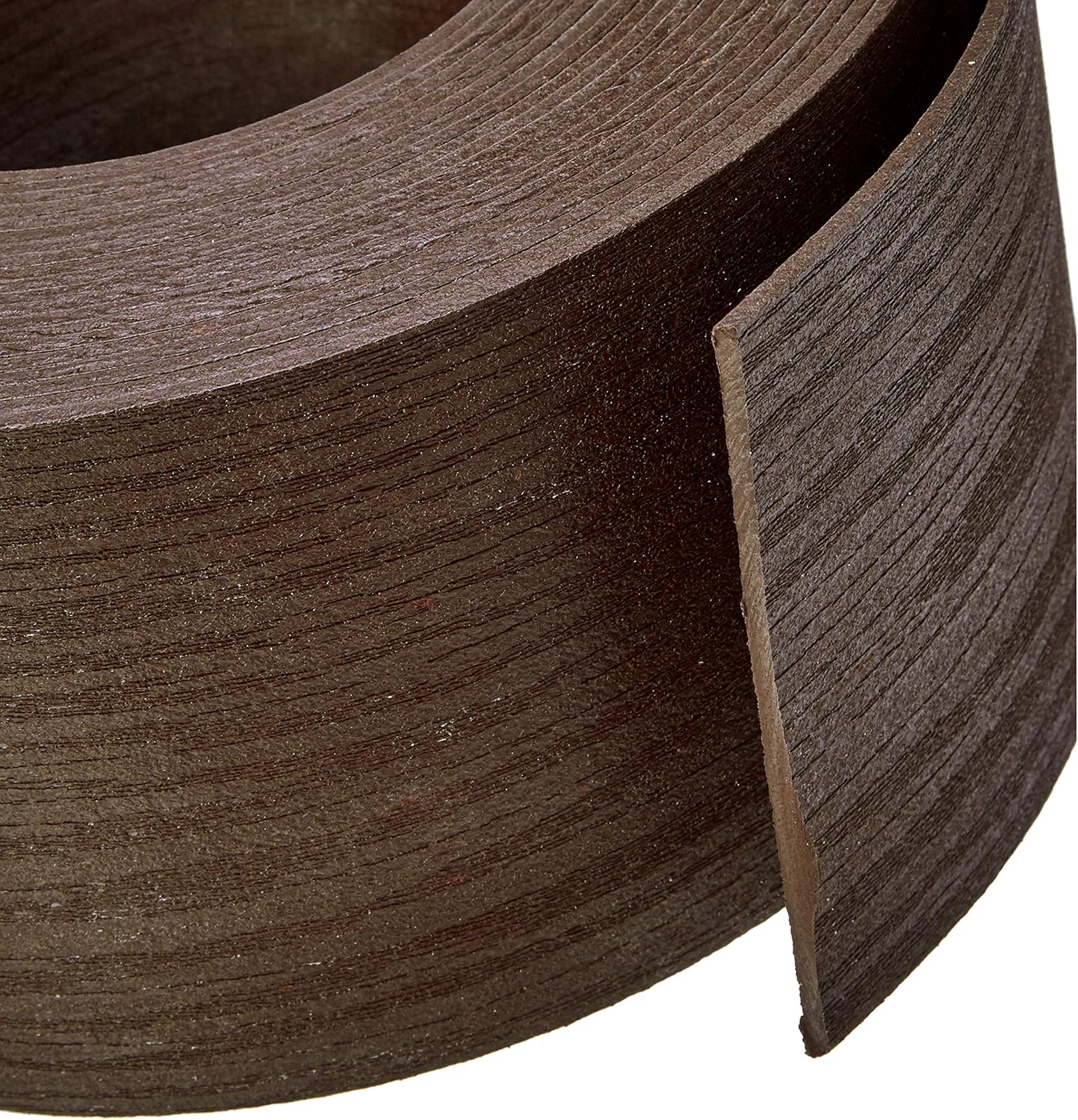 Amazon Basics Flexible Landscape Edging Coil for Garden Border, Flower Beds, Lawn and Pathways, 5 inch x 40ft, Brown, 10 Stakes