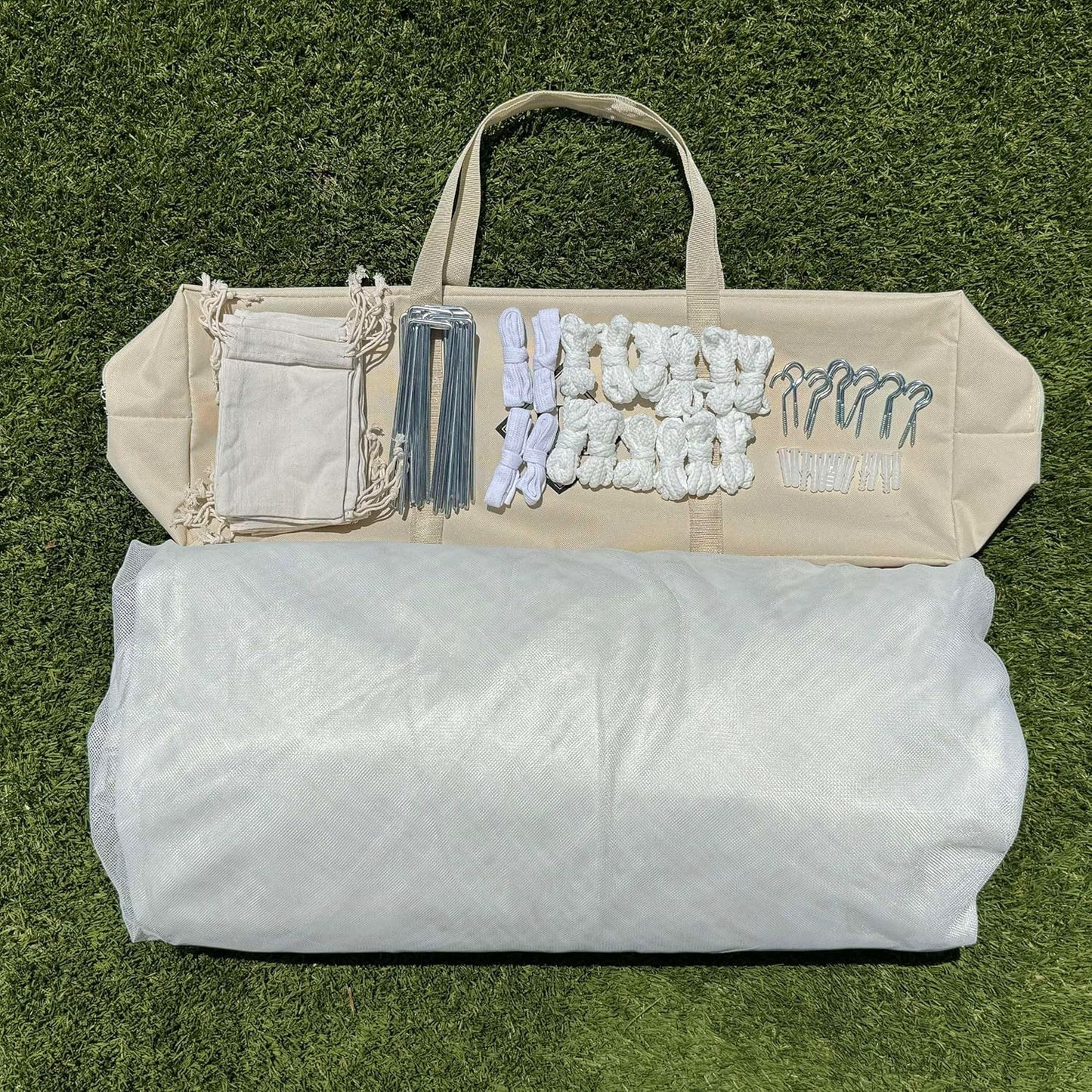 Mosquito Net for Patio 14.75 x 8.2 FT | Very Large Sizes & Fabric Designed for Outdoors | Insect House Screen Netting for Gazebo, Porch & Garden Terrace | White Outside Canopy Bug Protection