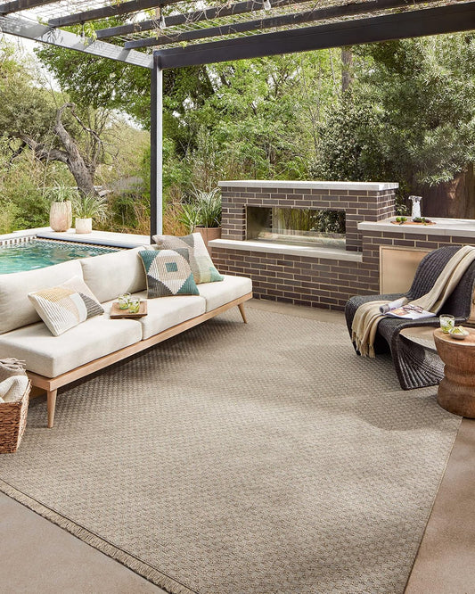 Loloi Dawn Collection Indoor/Outdoor DAW-02 Tan 11'-4" x 15' Area Rug