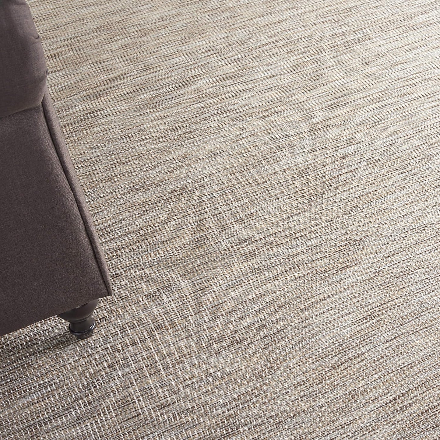 Nourison Home Positano Indoor-Outdoor Beige 7' x 10' Area Rug, Easy Cleaning, Non Shedding, Bed Room, Living Room, Dining Room, Backyard, Deck, Patio (7x10)